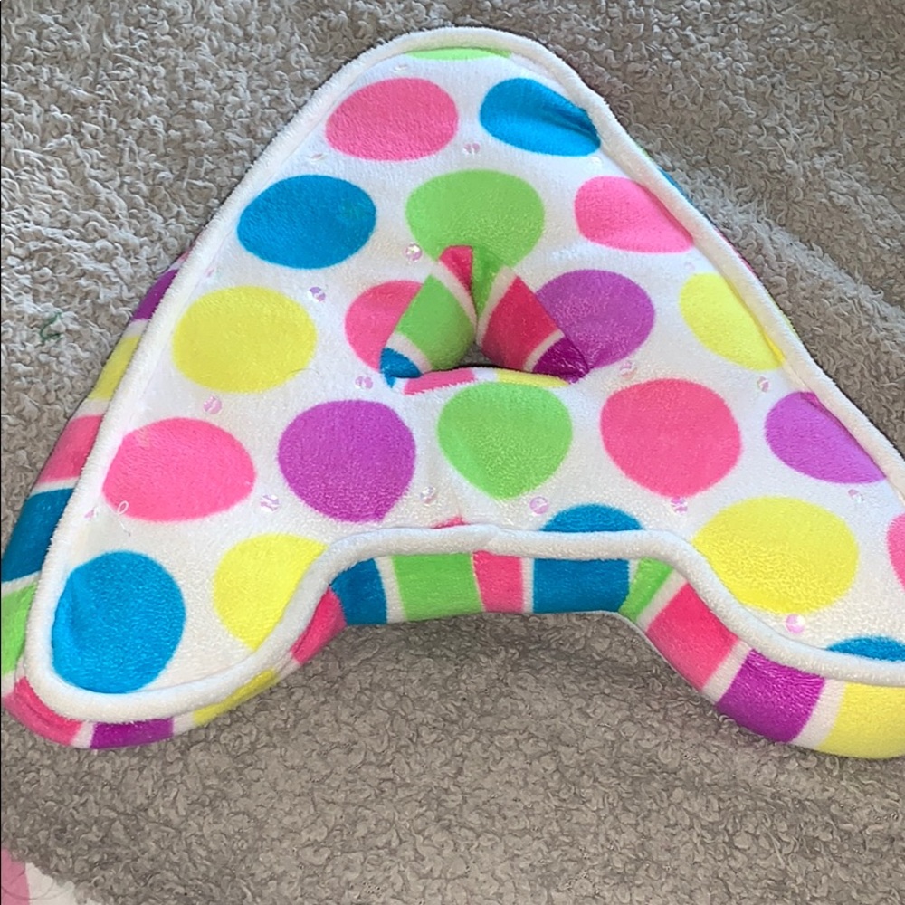 “A” pillow